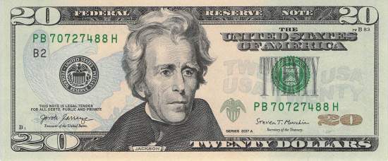 USA 20 Dollar 2017A New York